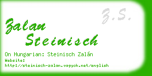 zalan steinisch business card