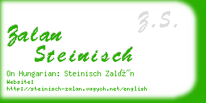zalan steinisch business card